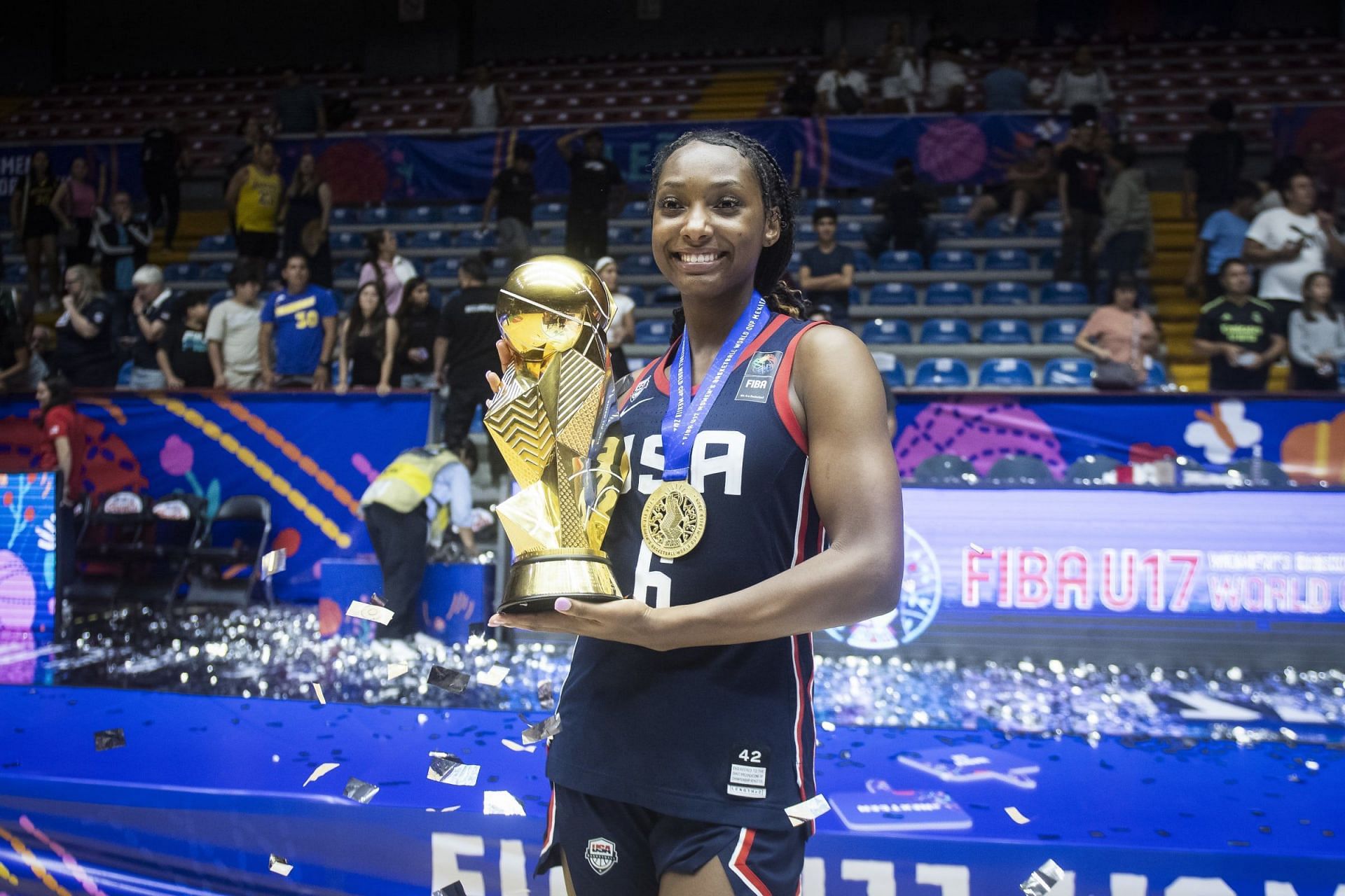 Hailee Swain capped of high school career with the Georgia State Championship (Image: FIBA)