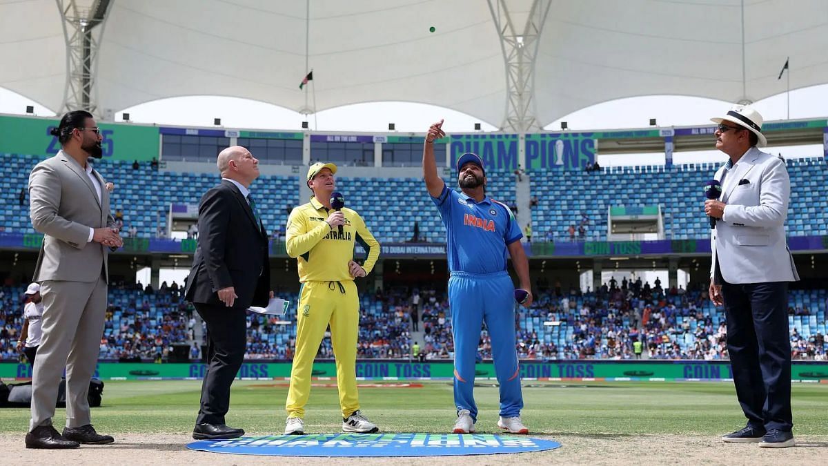 स्टीव स्मिथ और रोहित शर्मा टॉस के दौरान (Photo Credit_Getty)