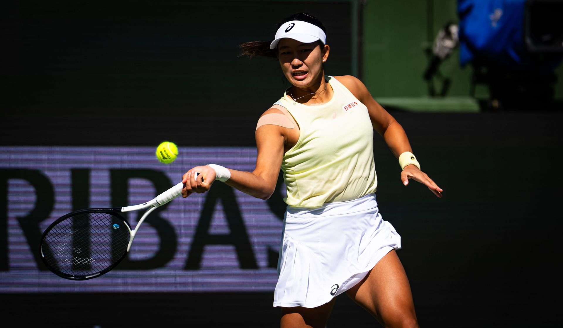 Moyuka Uchijima during her match against Emma Raducanu at Indian Wells [Image Source: Getty Images]