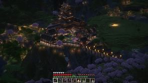 Minecraft player builds giant Japanese castle as their starter base