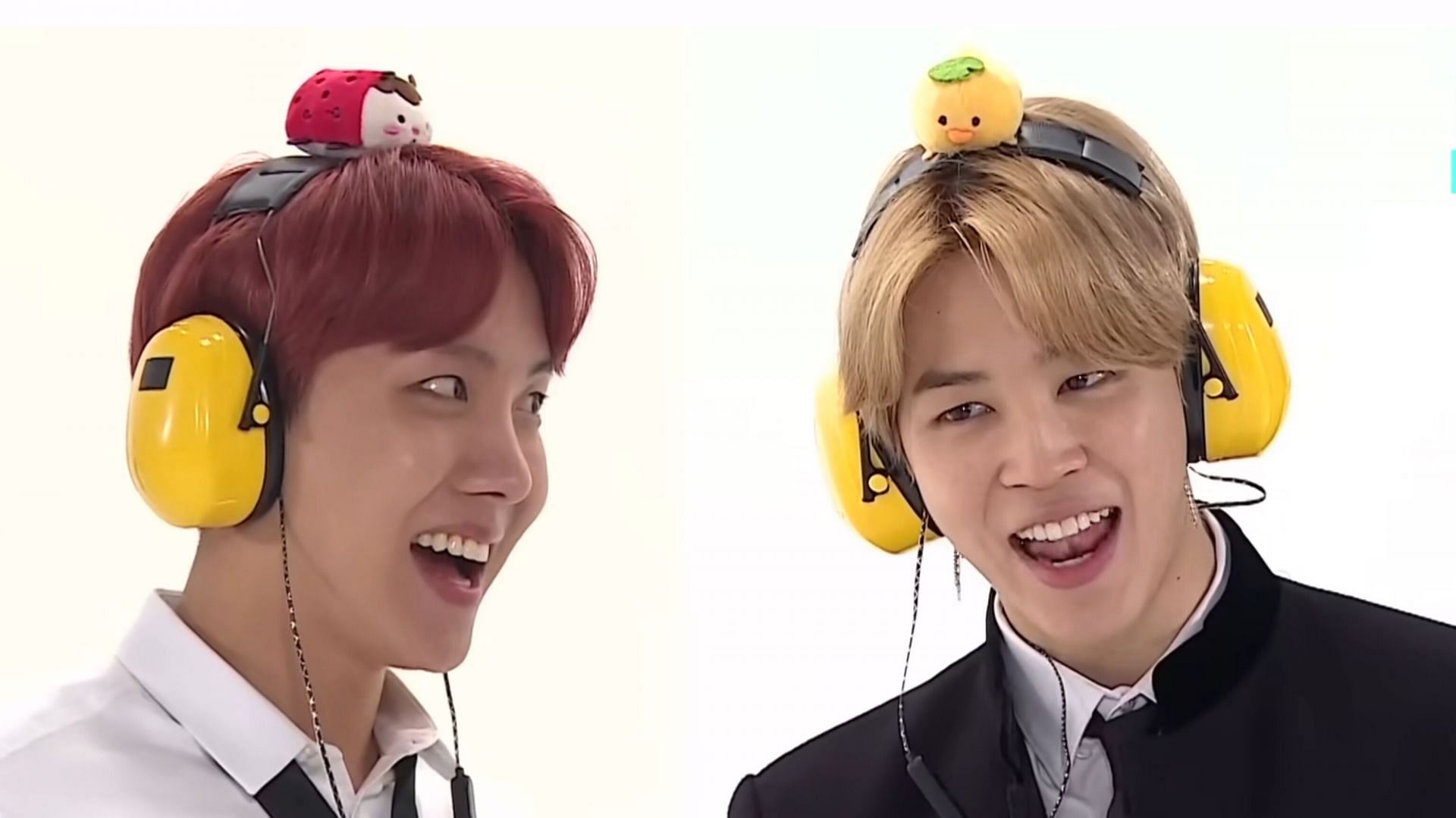 j-hope reacts to iconic old RUN BTS clip featuring Jimin (Image via YouTube/@BANGTANTV)