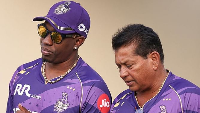 Dwayne Bravo rehearses ‘Champion’ song ahead of KKR IPL 2025 event [Watch]