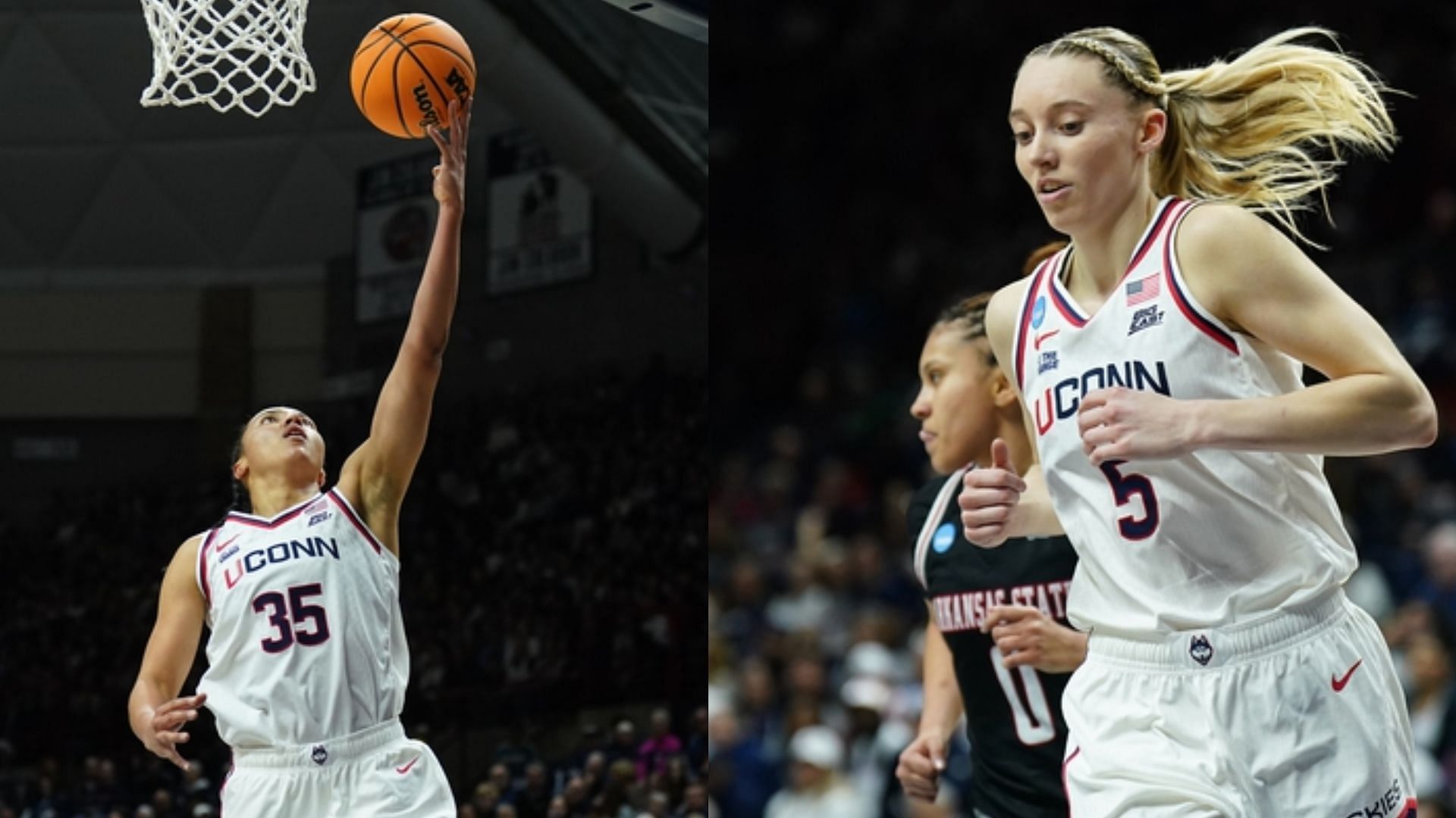 UConn stars Azzi Fudd and Paige Bueckers