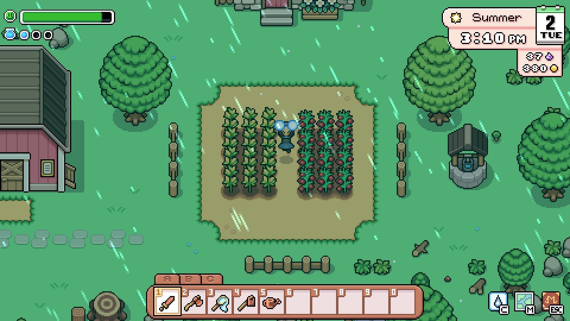 A guide to get Sprinklers in Fields of Mistria (Image via NPC Studio)