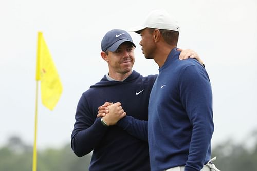 Tiger Woods and Rory McIlroy (Source: Getty)