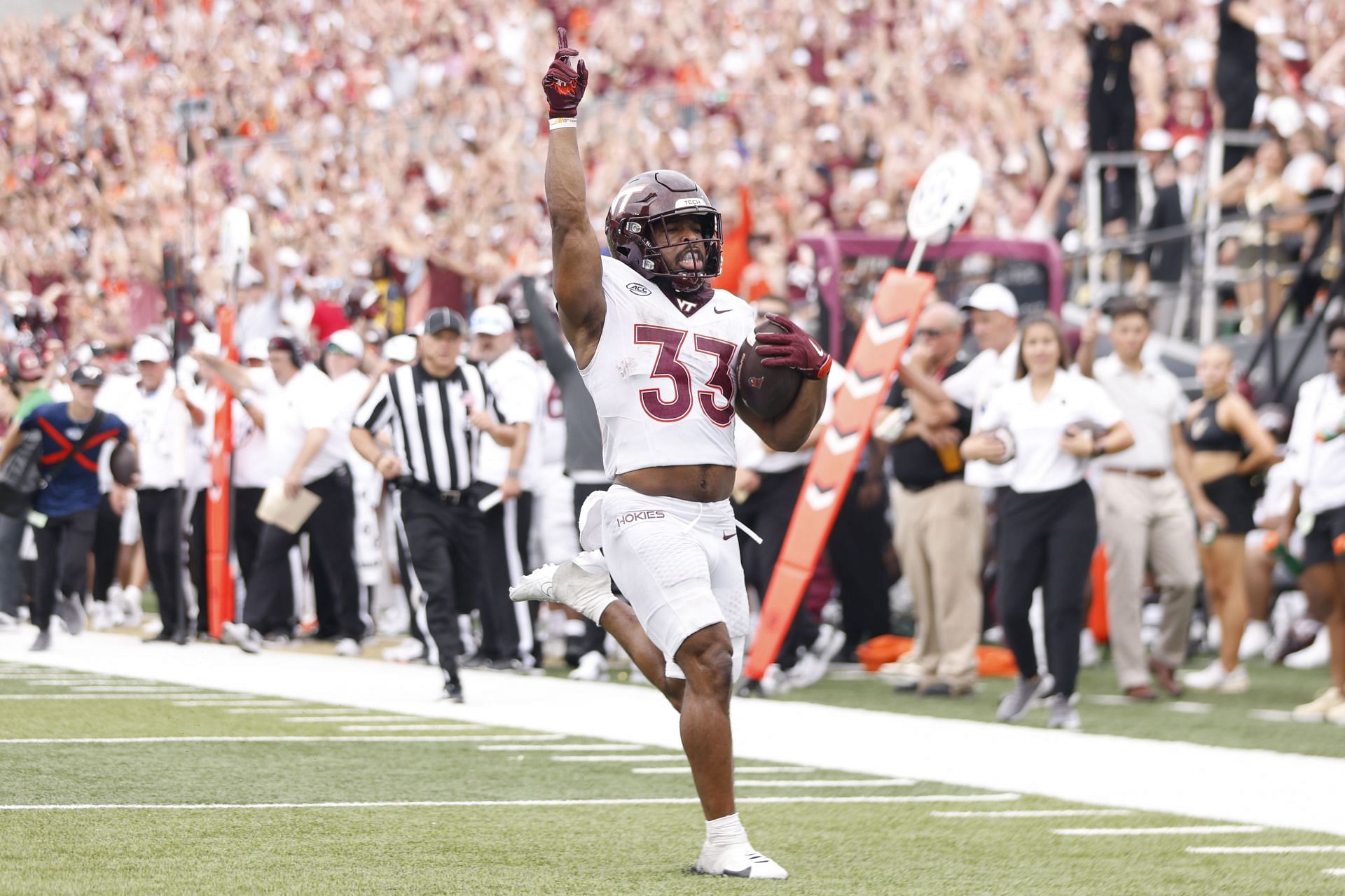 Virginia Tech RB Bhayshul Tuten - Source: Getty