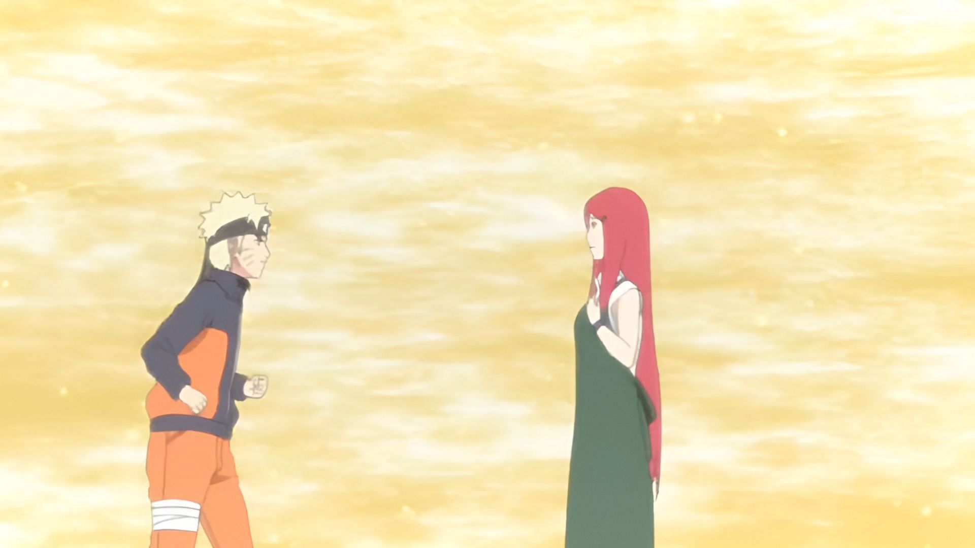 A still from the reunion of Naruto and his mother Kushina (Image via Studio Pierrot)