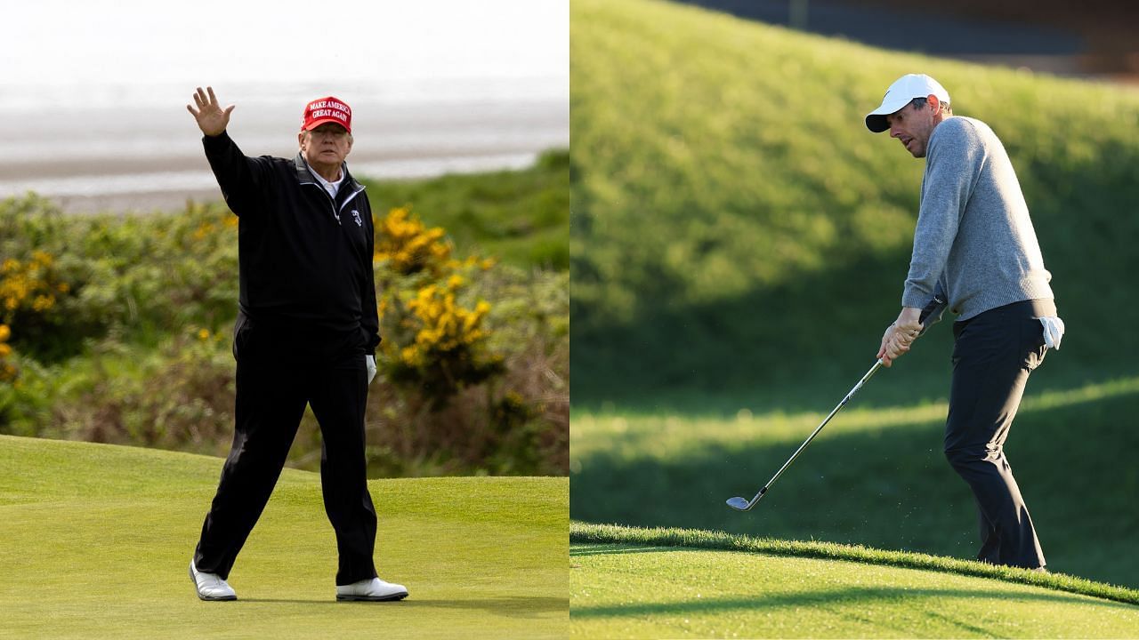 President Donald Trump praises Rory McIlroy during meeting with Irish prime minister (Images via Getty)