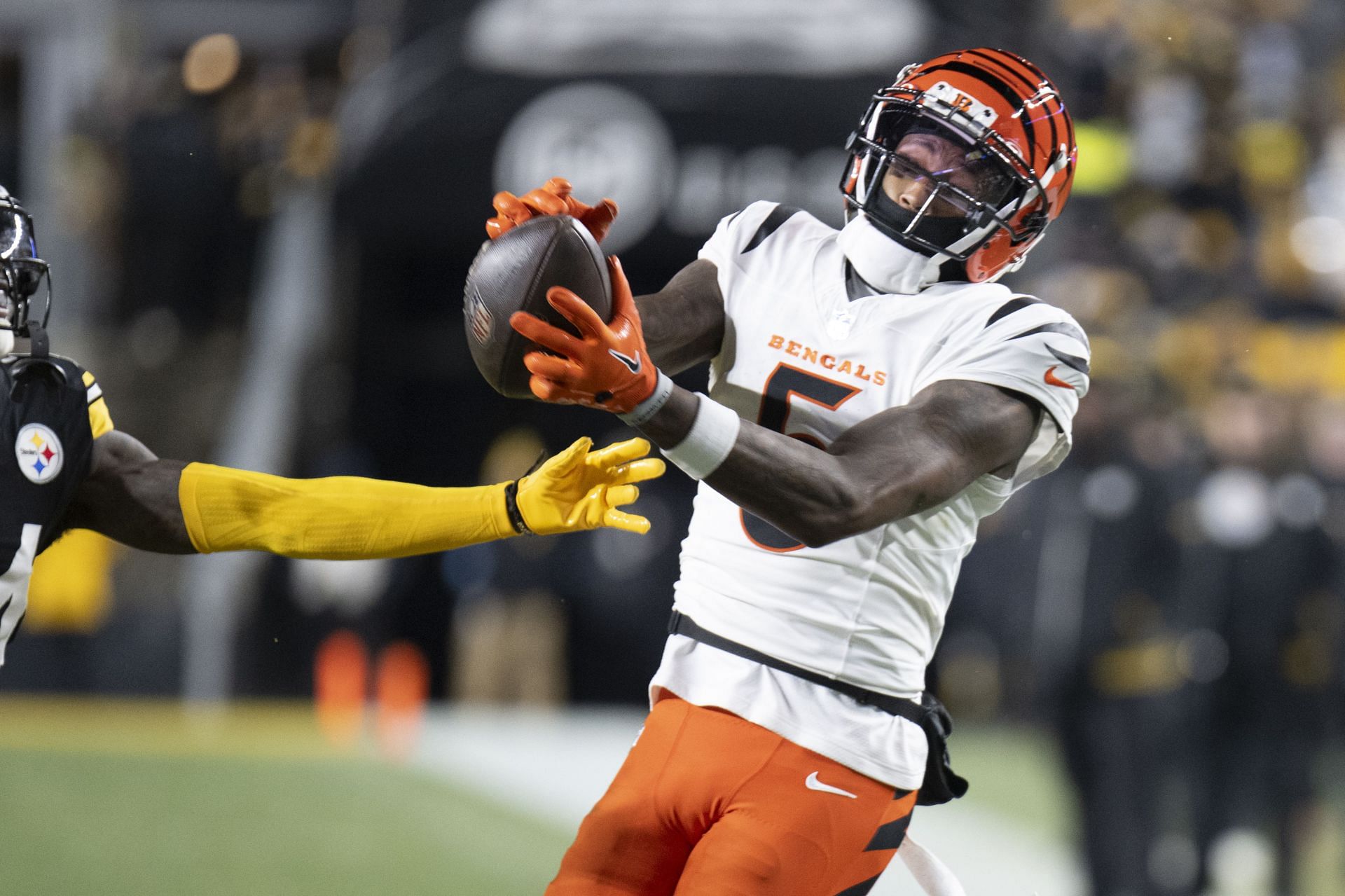 Tee Higgins at Bengals at Steelers - Source: Getty