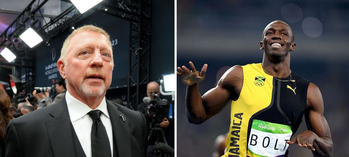 Boris Becker (L) and Usain Bolt (R) [Image source: Getty]