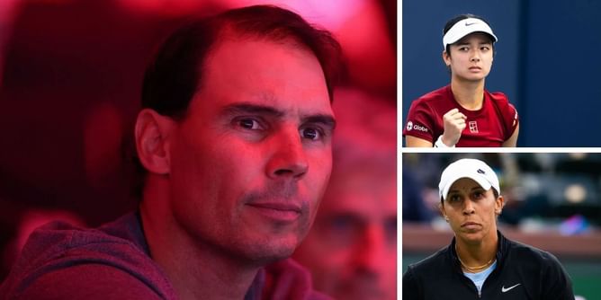 Rafael Nadal reacts to his academy student Alexandra Eala making history with Madison Keys upset at Miami Open