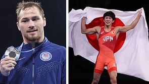 Spencer Lee makes his feelings known on training with Takuto Otoguro at University of Iowa