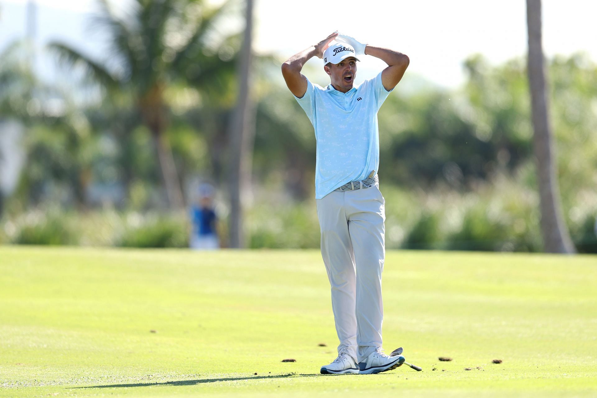 Bramlett during round 3 of the 2025 Puerto Rico Open (via Getty)