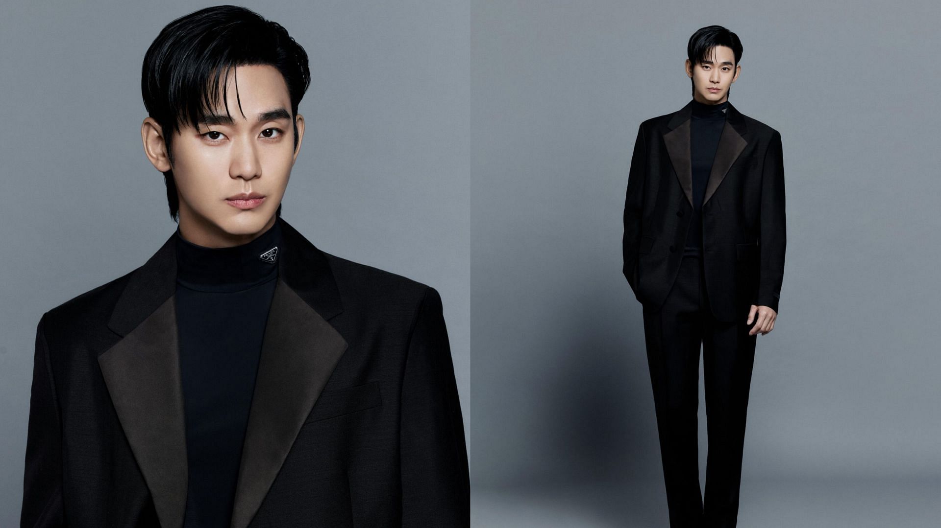 Prada refutes claims of ending partnership with ambassador Kim Soo-hyun (Images via X/@Prada)