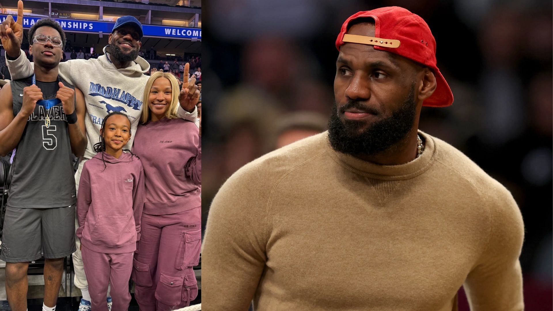 LeBron James and Savannah James had adorable reactions to Bryce James