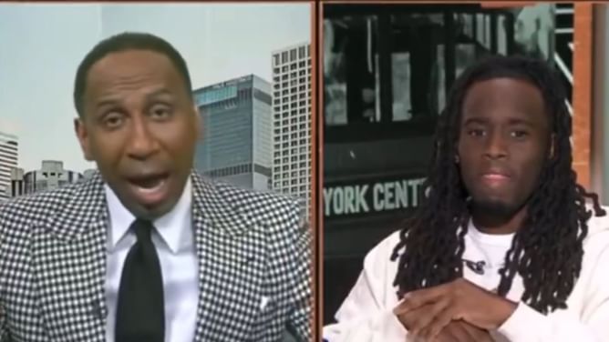 Stephen A. Smith loses it at Kai Cenat for saying things about Leandro Barbosa