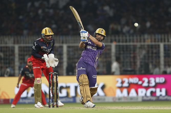 Krunal Pandya cleans up Rinku Singh for 12 in KKR vs RCB IPL 2025 Opener [Watch]