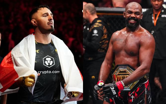 Tom Aspinall makes feelings known on Jon Jones' reaction to 'F*ck Aspinall' chants during Dirty Boxing weigh-ins: "Looks a bit uncomfortable there"