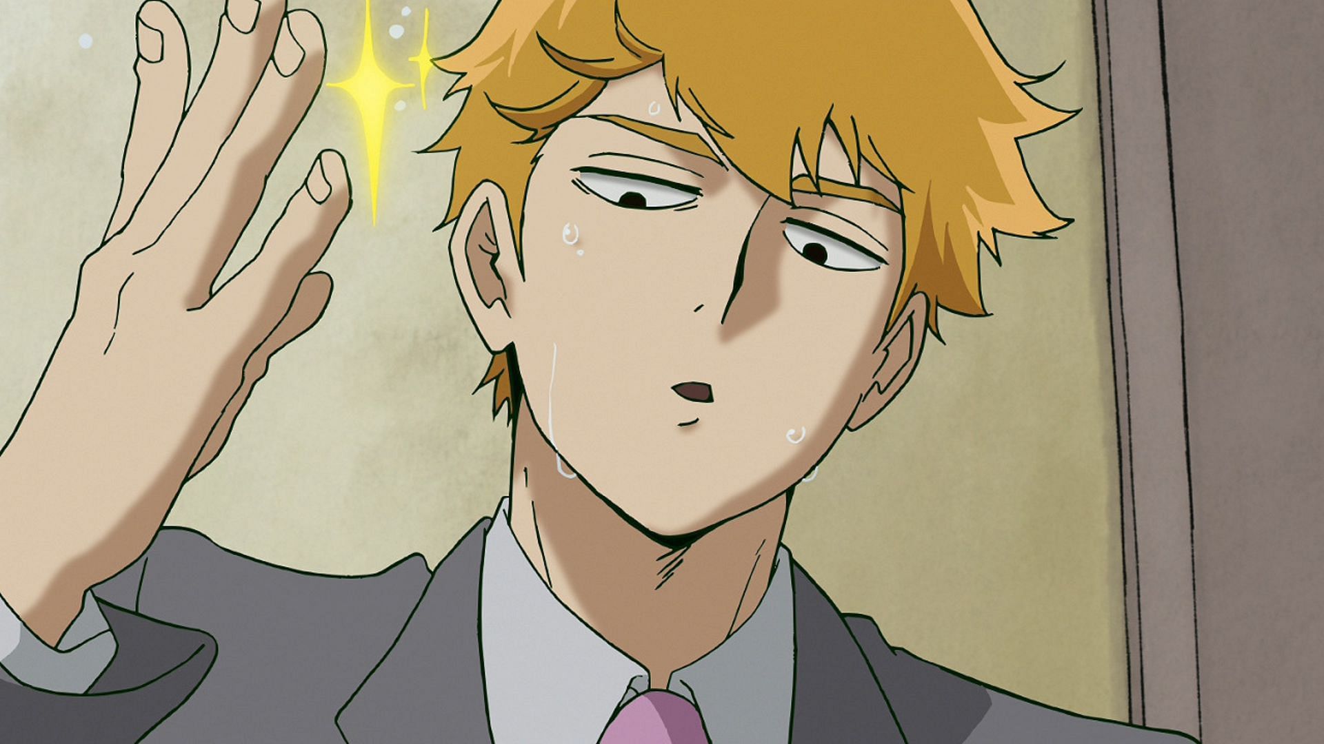 A still of Reigen (Image via Studio Bones)