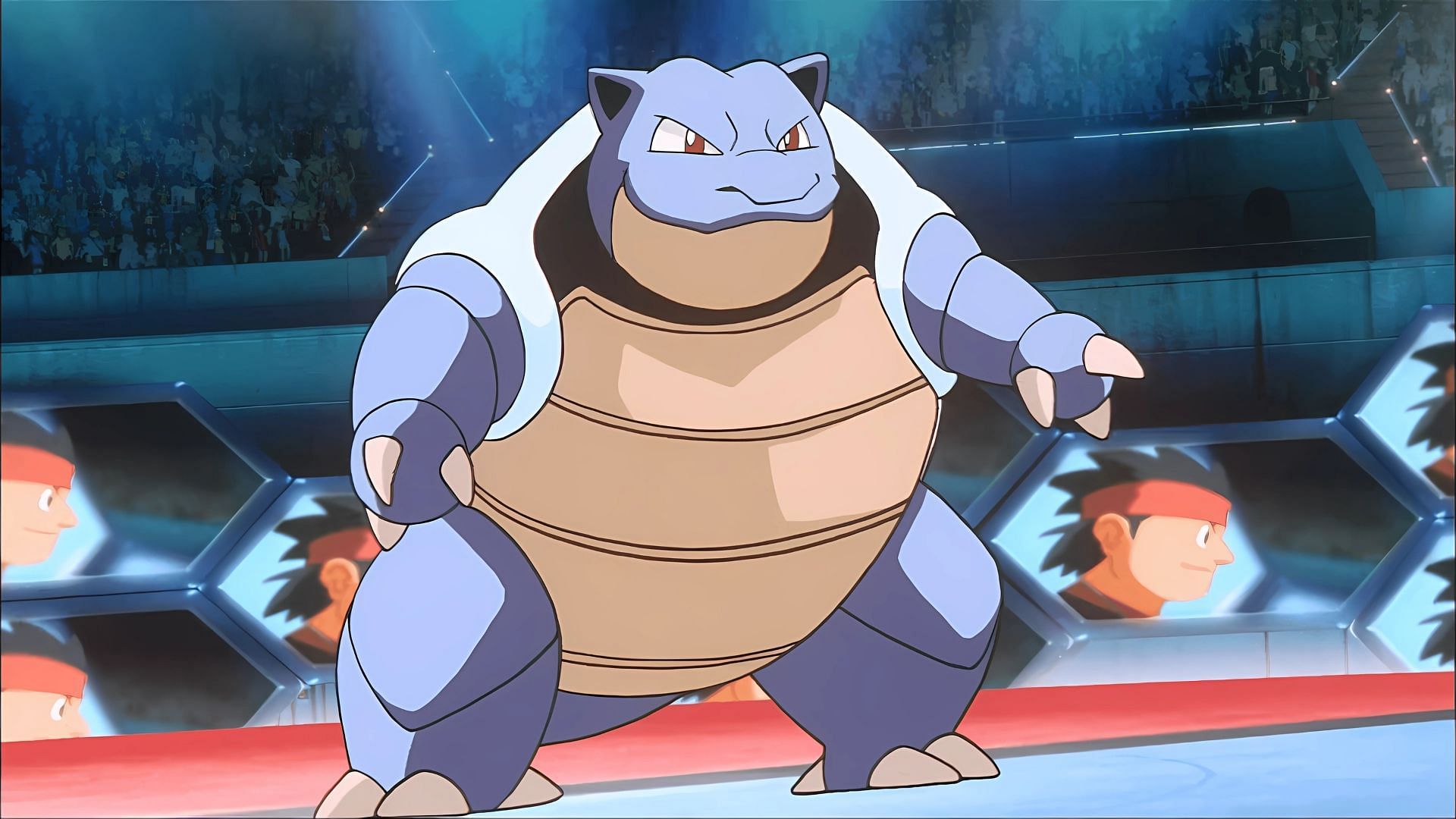 Blastoise, as seen in the anime. (Image via The Pokemon Company)