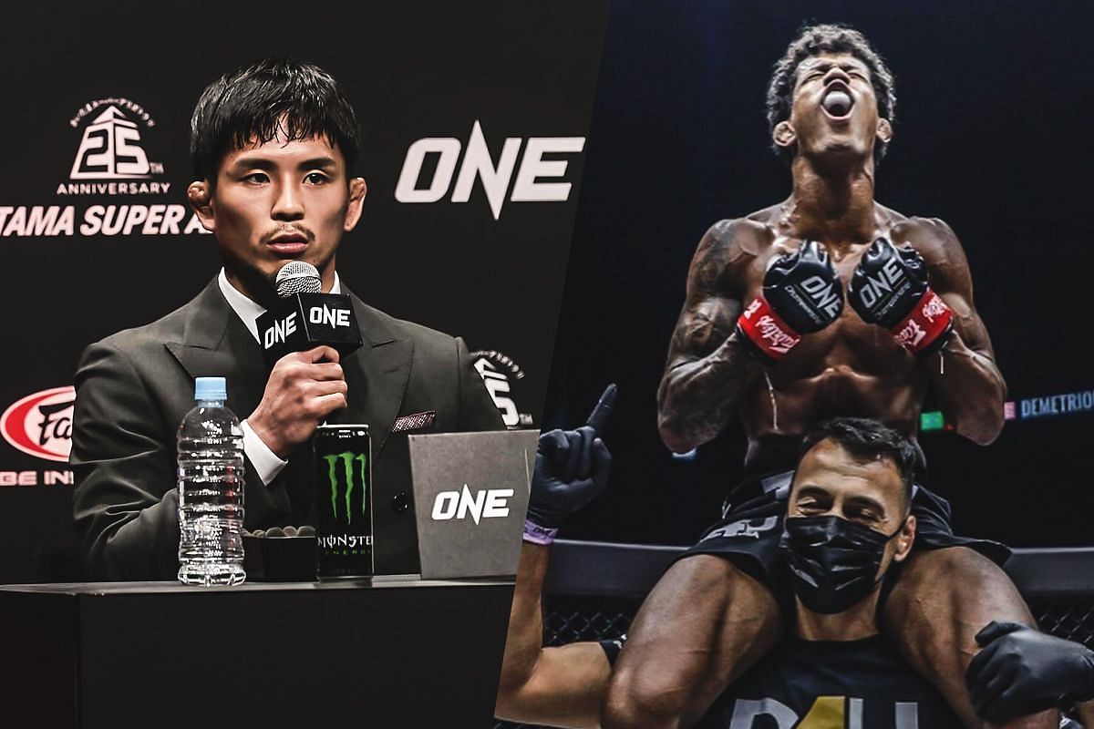 Yuya Wakamatsu (left) and Adriano Moraes (right). [Photos from ONE Championship]