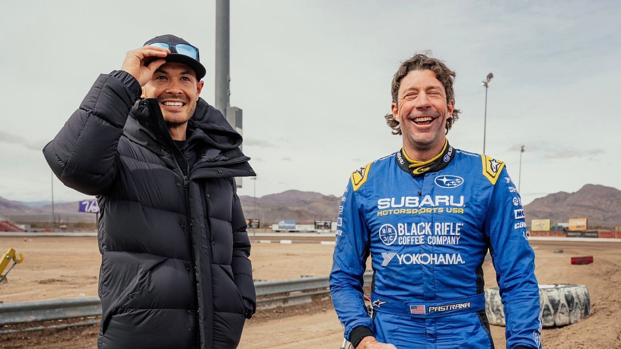 Kyle Larson and Travis Pastrana