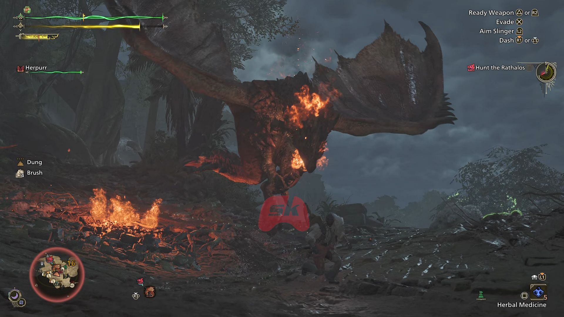 Rathalos in Monster Hunter Wilds