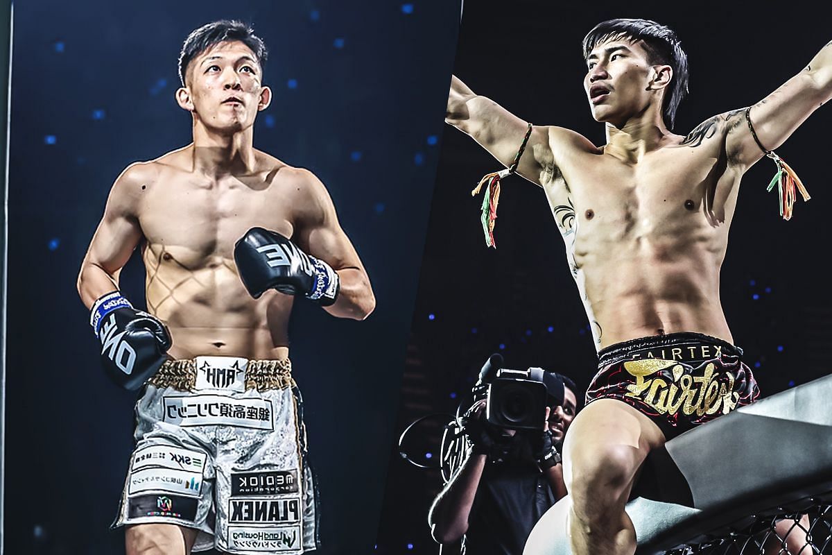 Masaaki Noiri (left) and Tawanchai (right). [Photos from ONE Championship]