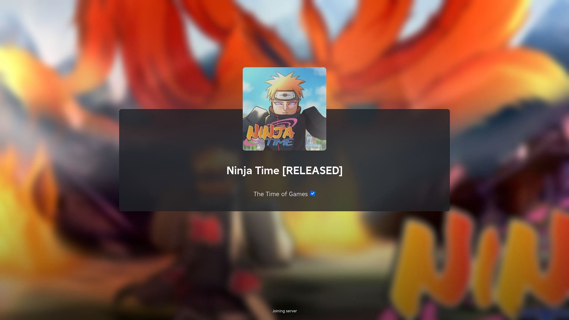 Roblox Ninja Time