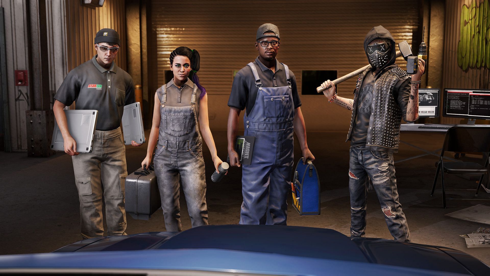 The crew from Watch Dogs 2 (Image via Ubisoft)