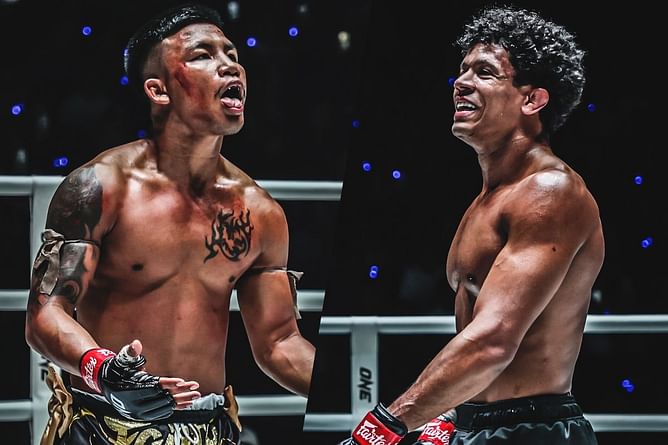 "Yeah, to fight you" - Rodtang jokingly tells former champ Adriano Moraes to fight him in MMA during ONE 172 fight week