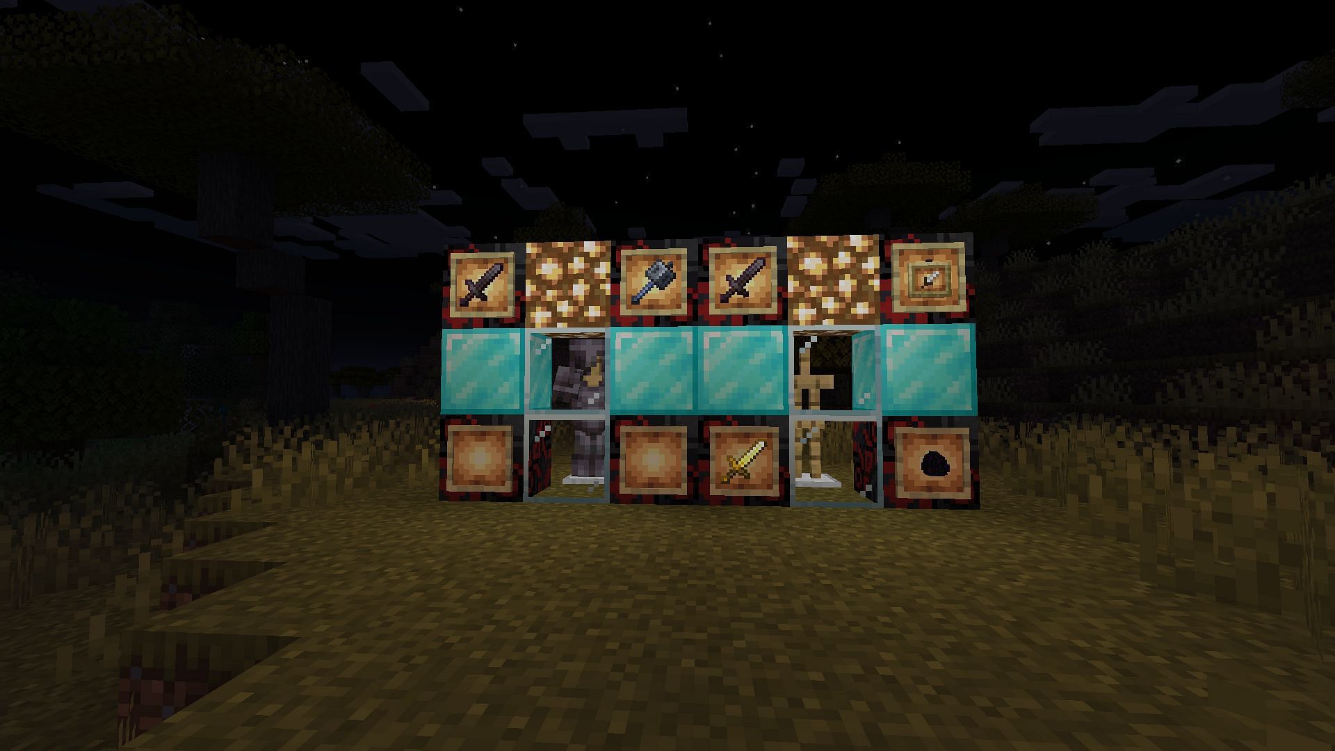 Create a cool armor showcase using armor stands in Minecraft (Image via Sportskeeda Gaming || Mojang Studios)