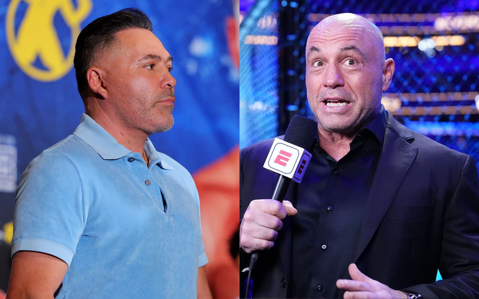 Oscar De La Hoya blasts Joe Rogan. [Images courtesy: Getty]