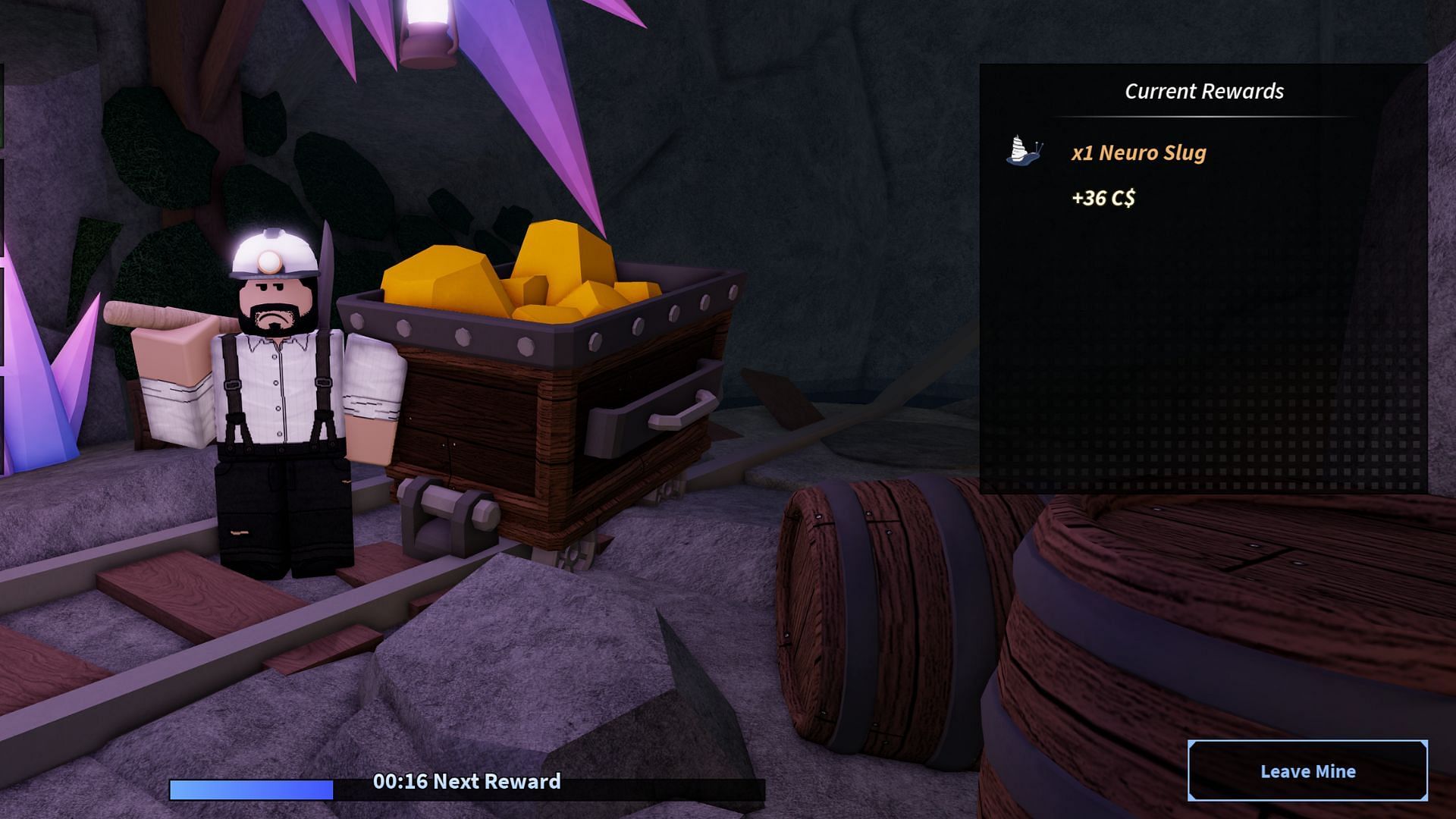 You have a chance of getting a free item every minute (Image via Roblox)