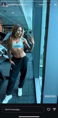 Sophia Thomalla's Instagram story; ( Source - Instagram @sophiathomalla)