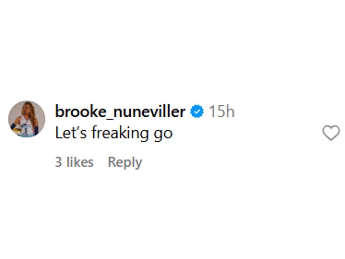 Nuneviller&#039;s comment on Instagram (Image Source: Getty)