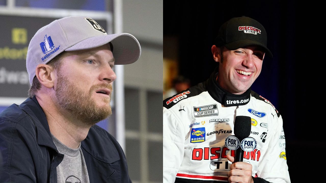 NASCAR: (L): Dale Earnhardt Jr.; (R): Austin Cindric - Image Source: Imagn