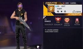 Khurd Gaming की Free Fire MAX ID, स्टैट्स और अन्य जानकारी