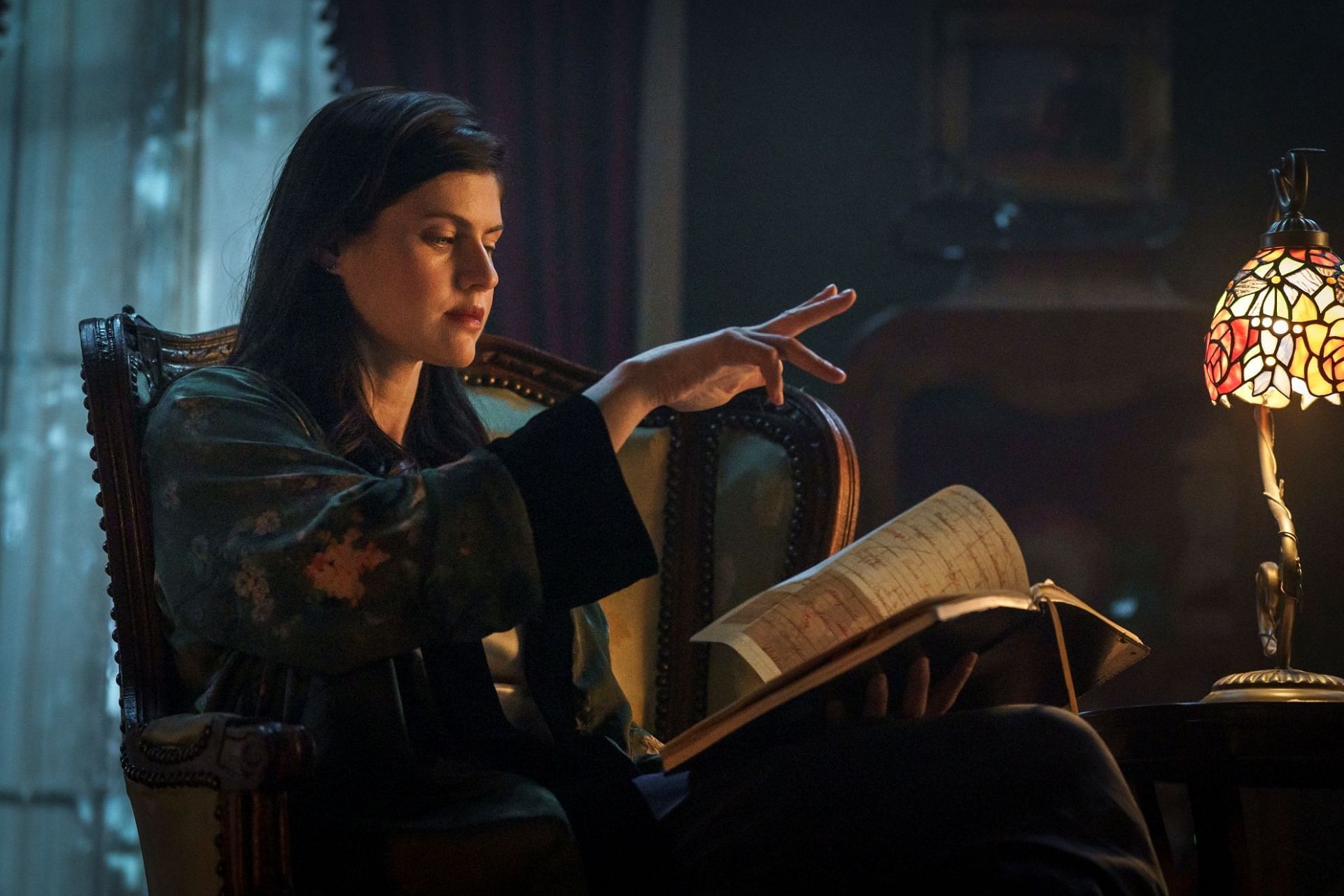 Alexandra Daddario as Rowan in a still from Mayfair Witches season 2 (Image via AMC Networks)