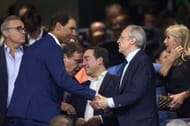 L to R; Rafael Nadal and Madrid president Florentino Perez - Source: Getty