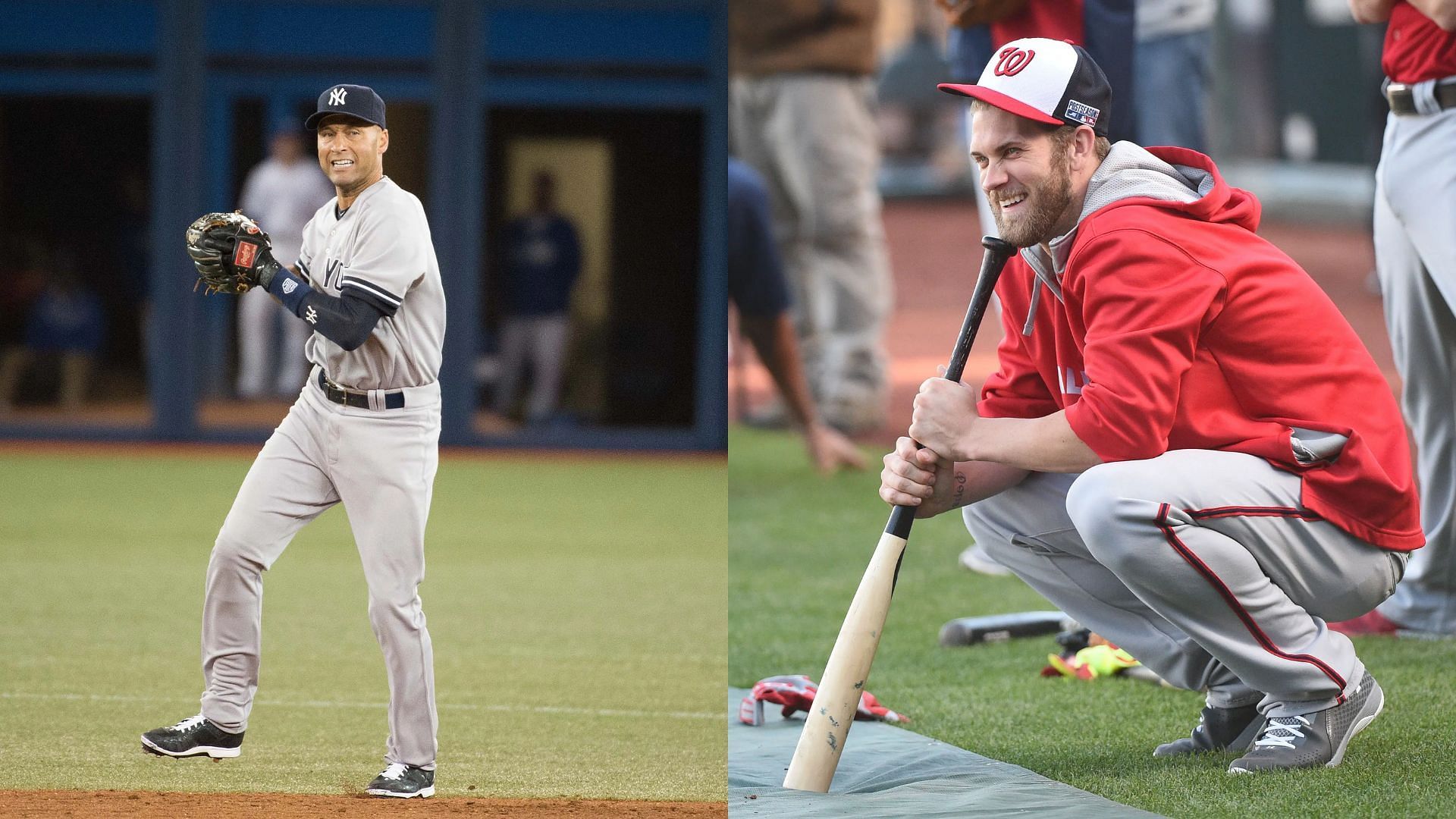 New York Yankees Great Derek Jeter &amp; Former Washington Nationals Slugger Bryce Harper