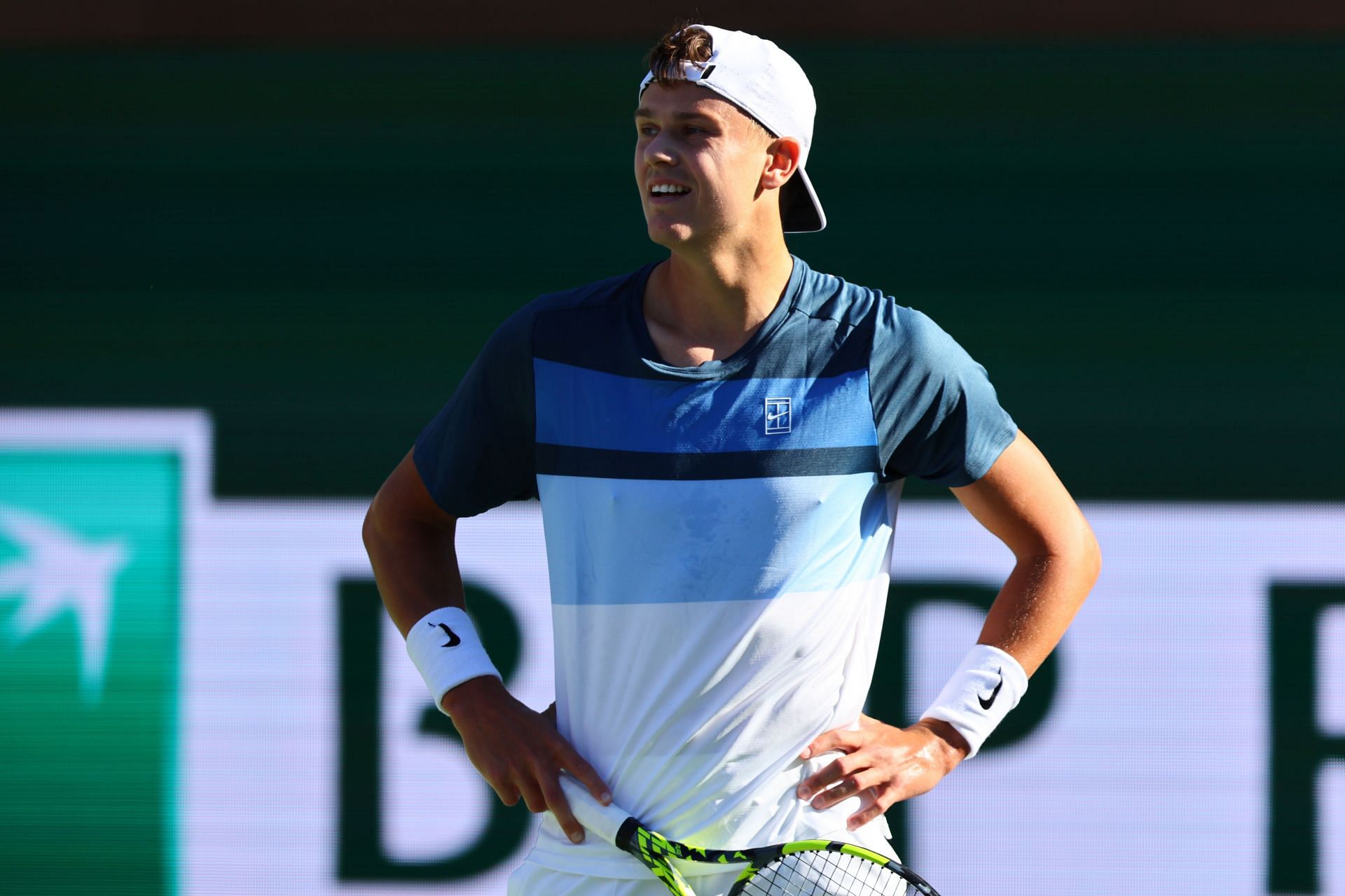 Holger Rune at the 2025 BNP Paribas Open in Indian Wells (Source: Getty)