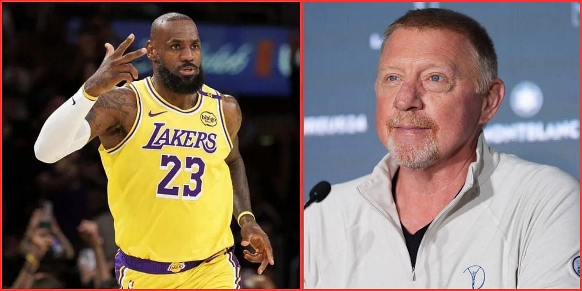 LeBron James (L) &amp; Boris Becker (R) (Source - GETTY)