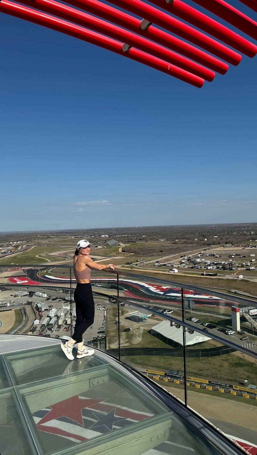 Julia Piquet, Daniel Suarez &#039;s wife at COTA (Image via Instagram)