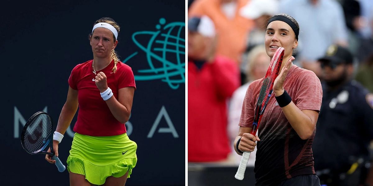 Victoria Azarenka vs Anhelina Kalinina is one of the first-round matches at the Miami Open 2025. (Photos: Getty)