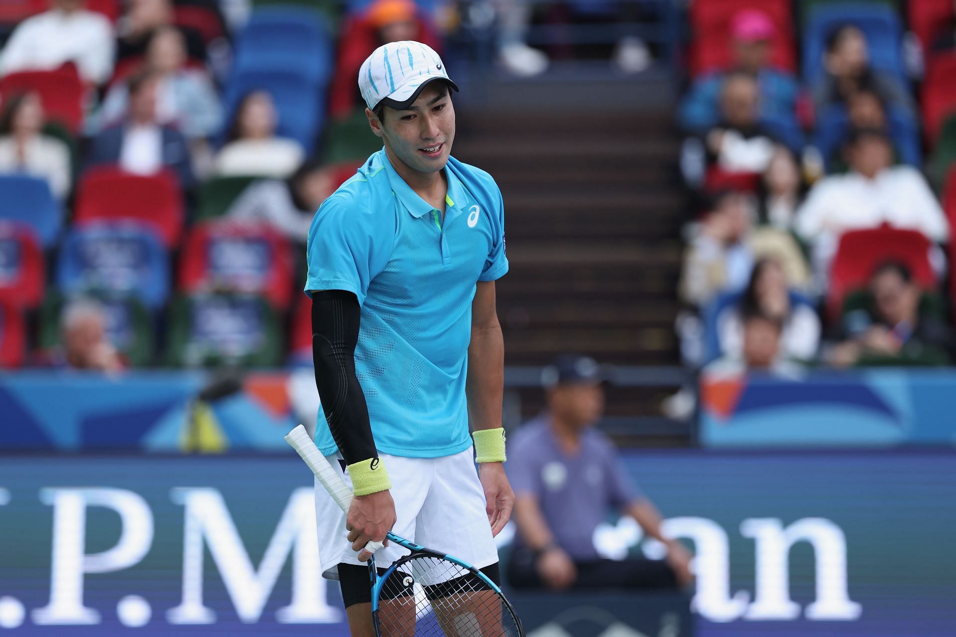 Watanuki reacts after a point in the 2024 Shanghai Rolex Masters - Source: Getty