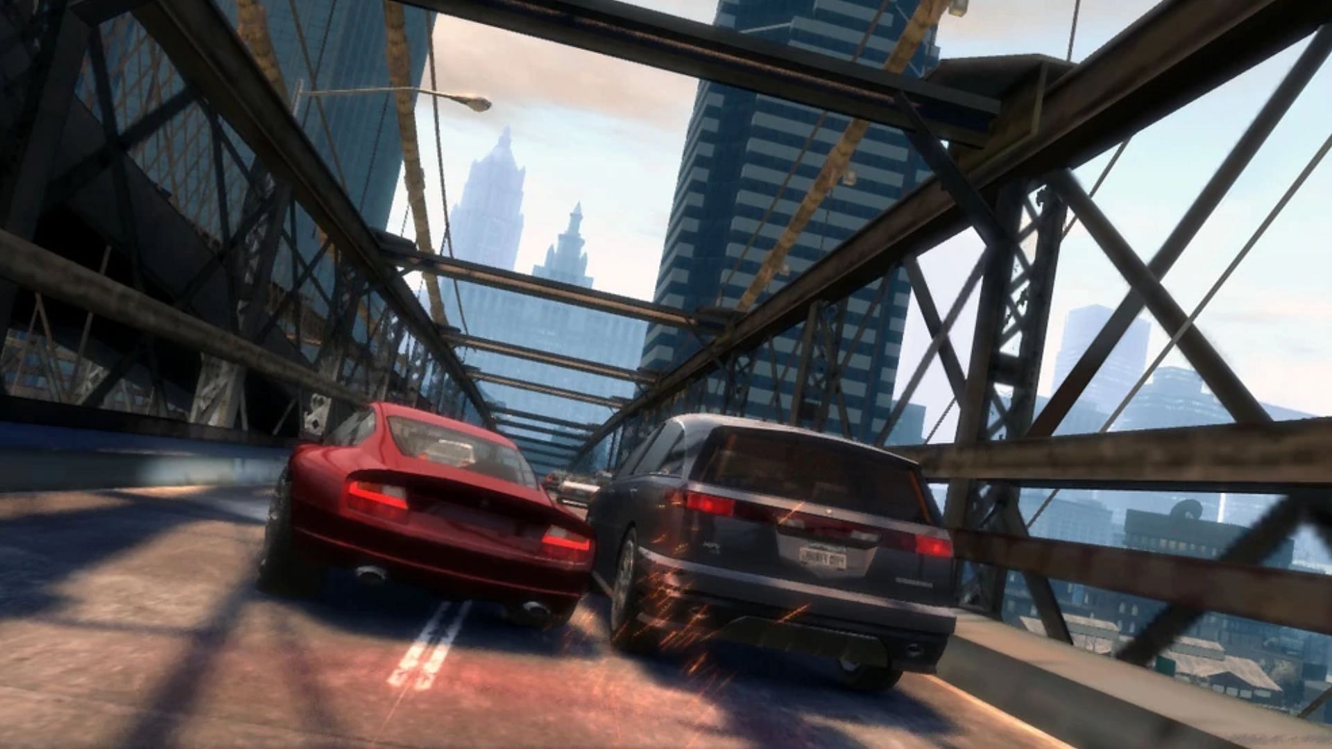 Grand Theft Auto 4&rsquo;s driving mechanism has a big learning curve (Image via Rockstar Games)