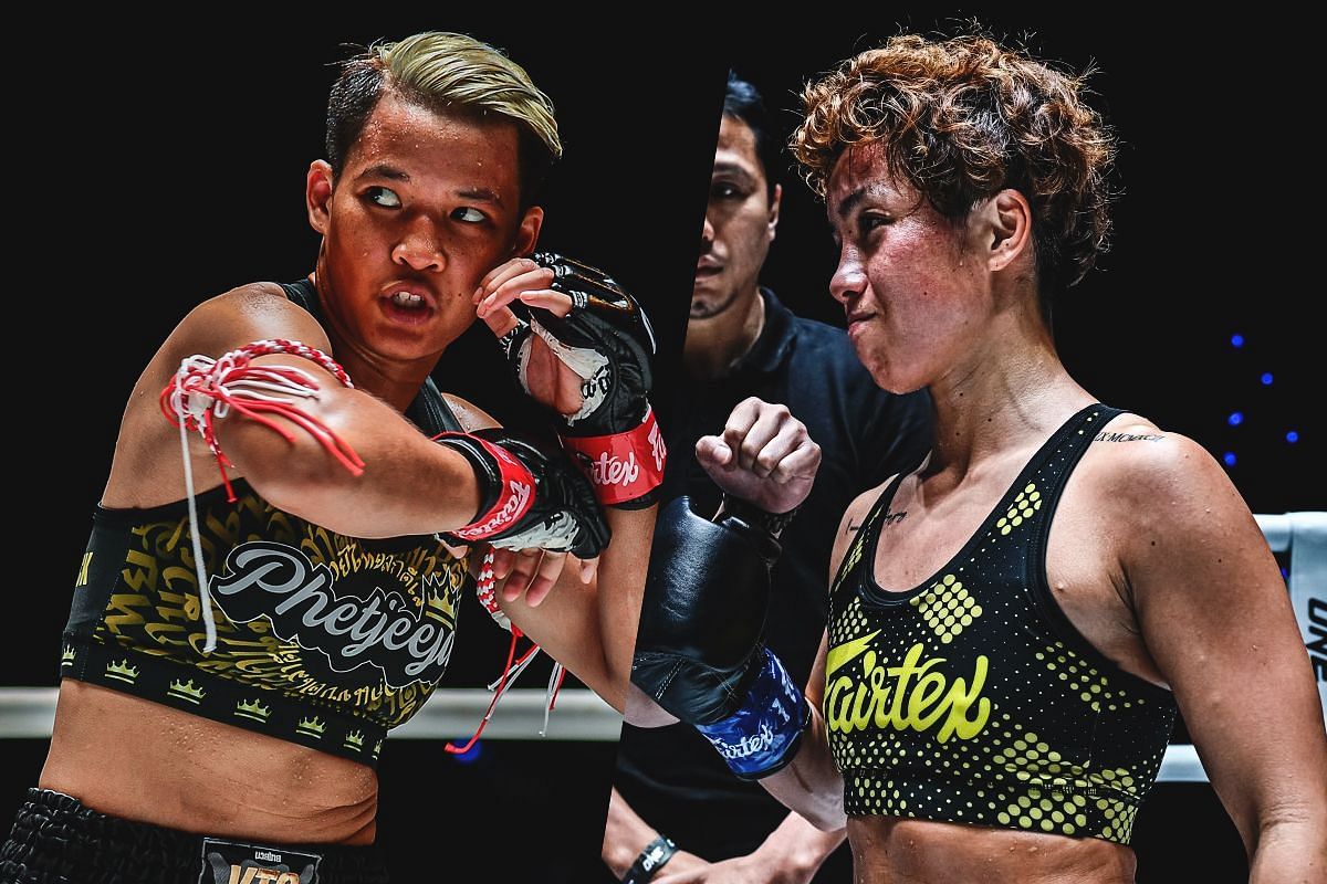 Phetjeeja (left) and Kana (right). [Photos from ONE Championship]