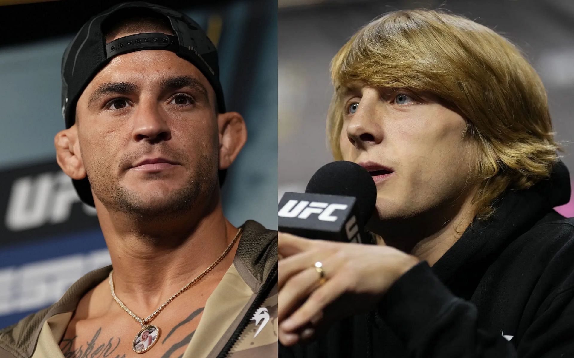 Paddy Pimblett (right) brutally slams &quot;idiot&quot; Dustin Poirier (left) for decision to retire [Images courtesy: Getty Images]