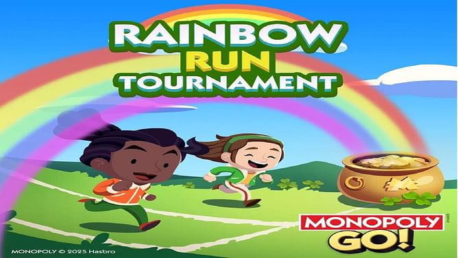 Monopoly GO Rainbow Run tournament (March 17, 2025): Schedule and rewards explained